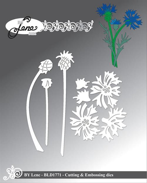 By Lene dies Cornflower Største 2,1x7,6cm